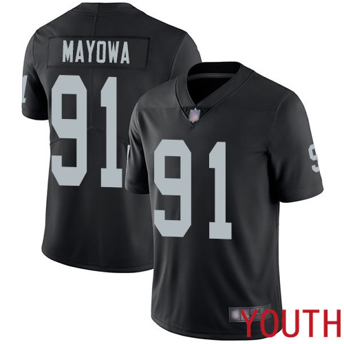 Oakland Raiders Limited Black Youth Benson Mayowa Home Jersey NFL Football #91 Vapor Untouchable Jersey